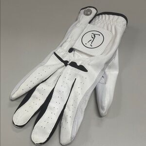 Source Unknown White and Black Golf Gloves men’s size large